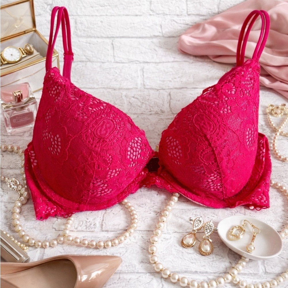 Victorias Secret 32c Very Sexy Lace Push Up Pink